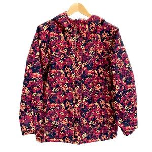 Columbia Raincoat Girls Size XL Floral Arctic Trip II Hooded Omni Tech Jacket